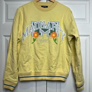 Madhappy Floral Local Optimist Yellow Sweatshirt